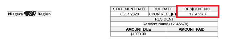 Sample Resident Notice of Payment