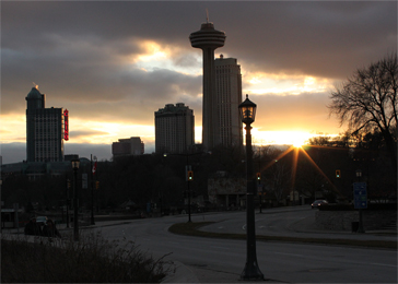Sun Sets Over Niagara