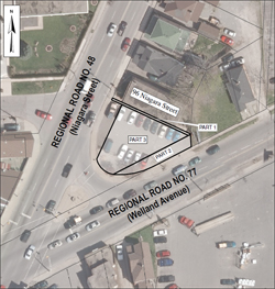 Parts 1 & 3 - Surplus Lands. Part 2 - Retained for Road Purposes