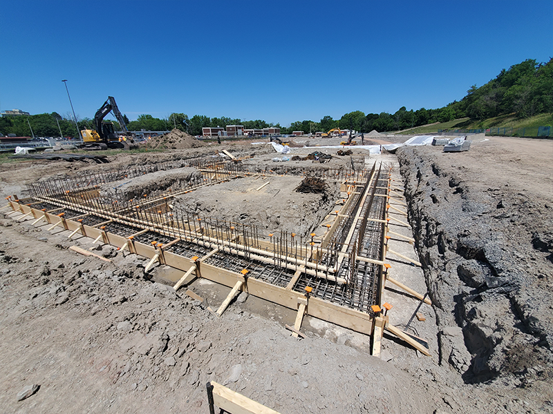 Aeration tank one and two excavation construction