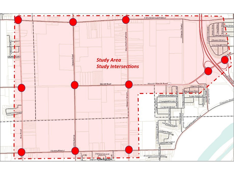 Merritt rd rice rd study area