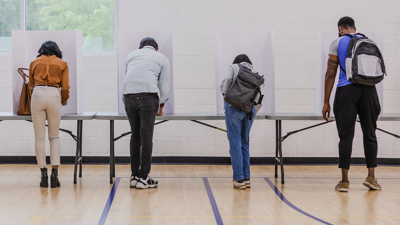 people voting
