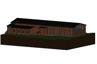 A rendering of the exterior of Decew Falls Water Treatment Plant - Plant 3 Upgrades