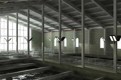 A rendering of the setting tanks at Decew Falls Water Treatment Plant