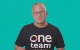 Ron Tripp, CAO wearing a One Team t-shirt