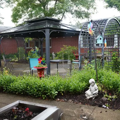 The garden at Rapelje Lodge