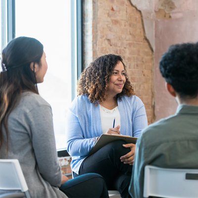 Group of adults in a counselling session