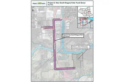 A map of the key plan
