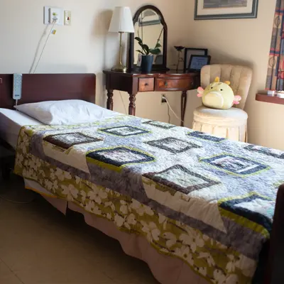 Resident bedroom at Meadows of Dorchester