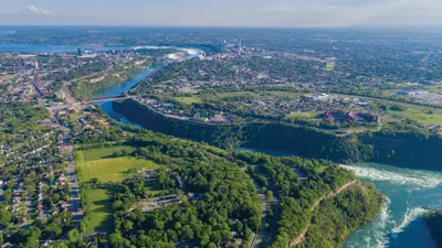 Aerial view of Niagara