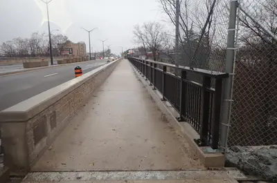 Sidewalk along Hydro Canal Bridge